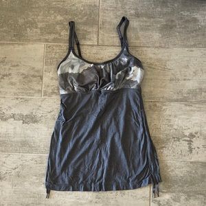 Lululemon grey tie dye top